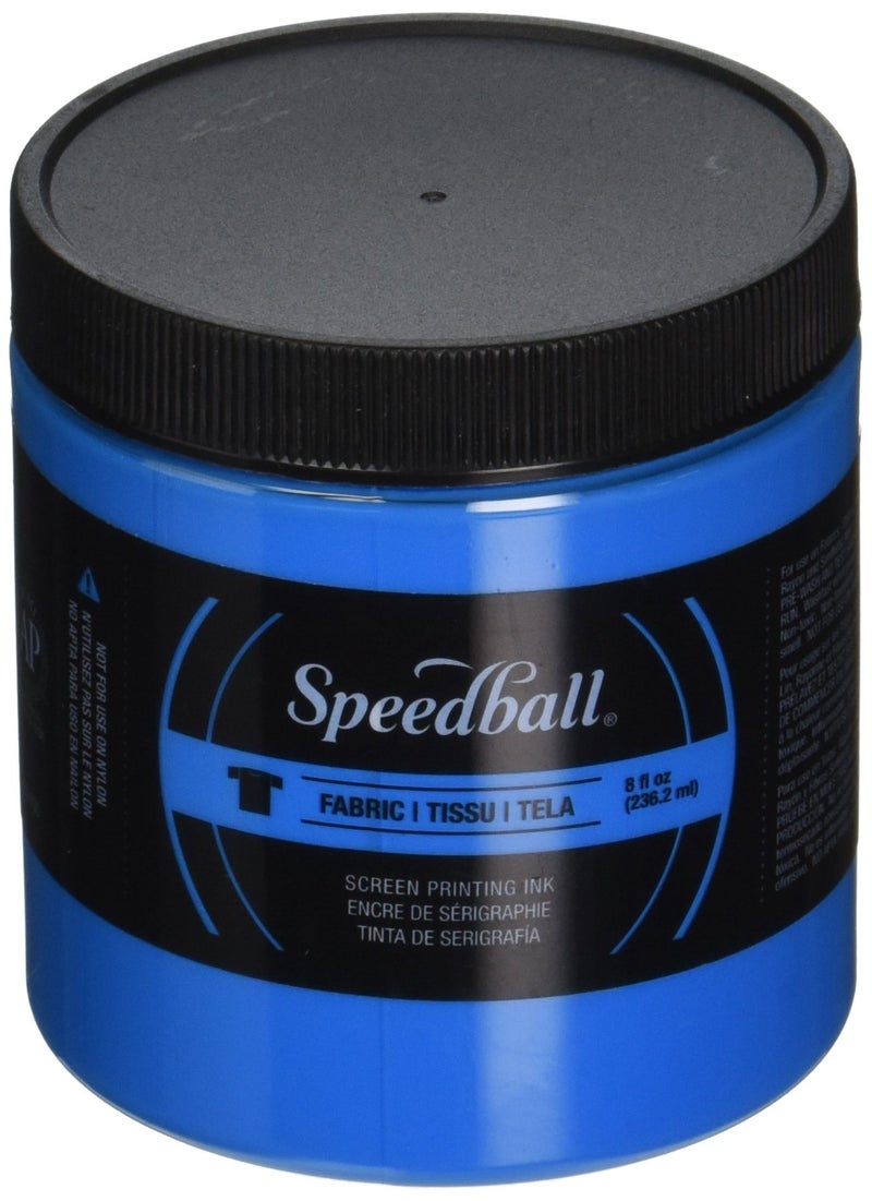 حبر طباعة الشاشة الفلورية Speedball 045654 8 أونصات زرقاء
