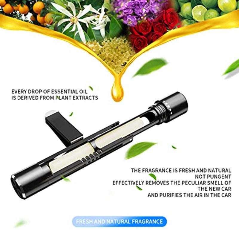 معطرات هواء السيارة بعطور منشفة مروحة تثبيت على فتحة التهوية عطر زيت أساسي عطور للنساء والرجال ديكور عطر مركبة ملحقات سوداء - Image 3