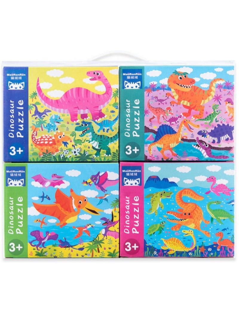 Factory Price Kids Toys Wooden Four-in-one Puzzle - Dino - Image 2