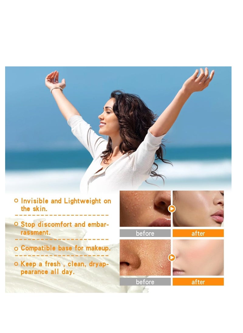 EELHOE - Face Antiperspirant, Sweat Blocker for Face, Body, Forehead, and Scalp, No-Sweat Lotion for Excessive Sweating, Hyperhidrosis, and Oily Skin Control, Keeps Skin Dry and Fresh 50ml - Image 1