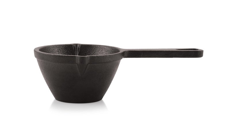 Tosaa Tosaa Cast Iron Tadka Pan, Vaghar Chounk Used for Frying Spices & Dal, Gas & Induction Friendly Base Loha Baghar, Small Size, Pre-Seasoned Cookware for Kitchen - 11 Cm  - Image 4