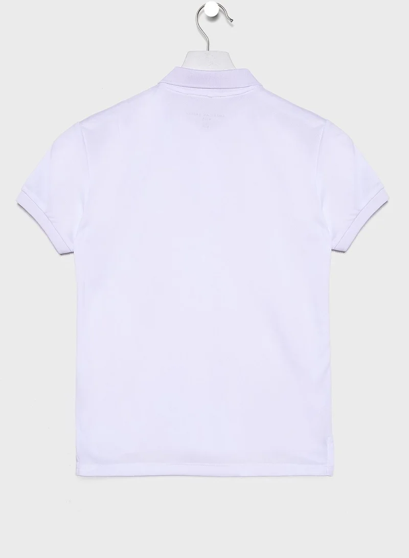 American Eagle Kids Color Block Polo