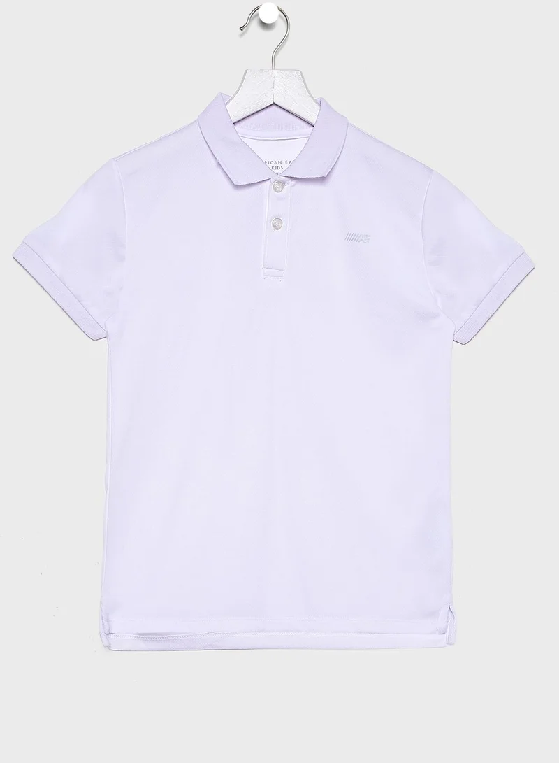 American Eagle Kids Color Block Polo