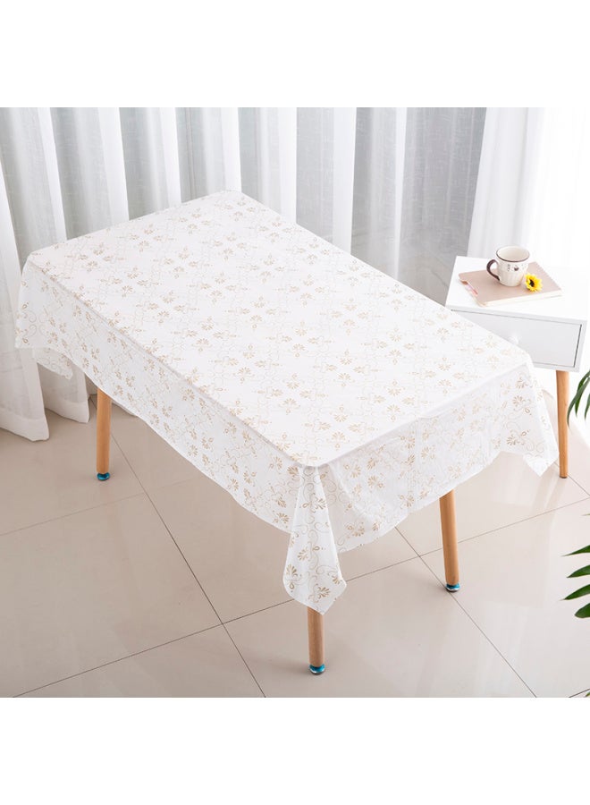 مفرش طاولة ID3L أبيض شبكي مستطيل سميك للاستعمال مرة واحدة، مقاوم للماء وديكورات النوافذ المقاومة للزيوت، مفرش طاولة فندق Big Pai باللون الأبيض: غزال منقوش، كومة واحدة، المواصفات: 1 × 1.6 متر 10 ورقات (مستطيلة) - Image 3