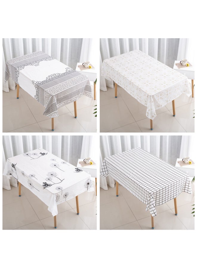 مفرش طاولة ID3L أبيض شبكي مستطيل سميك للاستعمال مرة واحدة، مقاوم للماء وديكورات النوافذ المقاومة للزيوت، مفرش طاولة فندق Big Pai باللون الأبيض: غزال منقوش، كومة واحدة، المواصفات: 1 × 1.6 متر 10 ورقات (مستطيلة) - Image 2