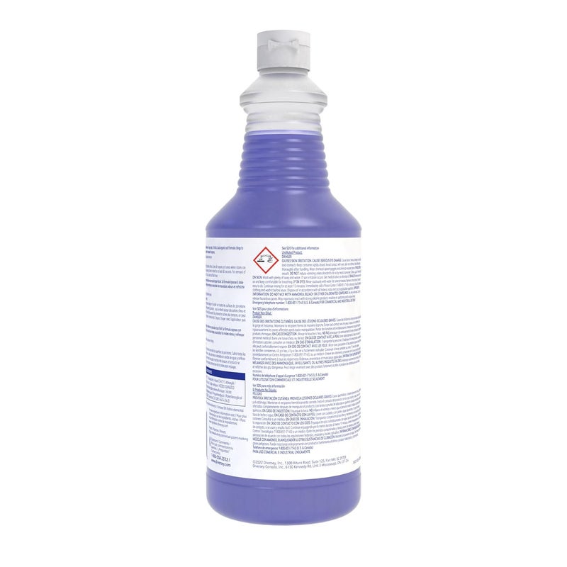 CREW Diversey 94476081 Super Blue Mild Acid Liquid Toilet Bowl Cleaner, Removes Rust, Scale & Stains, Citrus Scent, Ready-to-Use Squeeze Bottle, 32-Ounce (Pack of 12) - Image 4