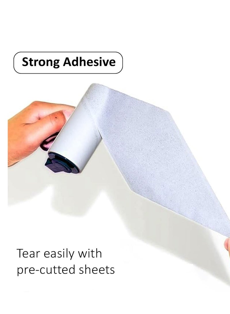 HEXAR Lint Remover Combo Pack 2 Rollers 6 Refills 300 Sheets for Pet Hair Super Sticky Lint Removal Rollers for Clothes Furniture Carpet Car Seats Couch Dog & Cat Hair Remover Lint Rollers - Image 3