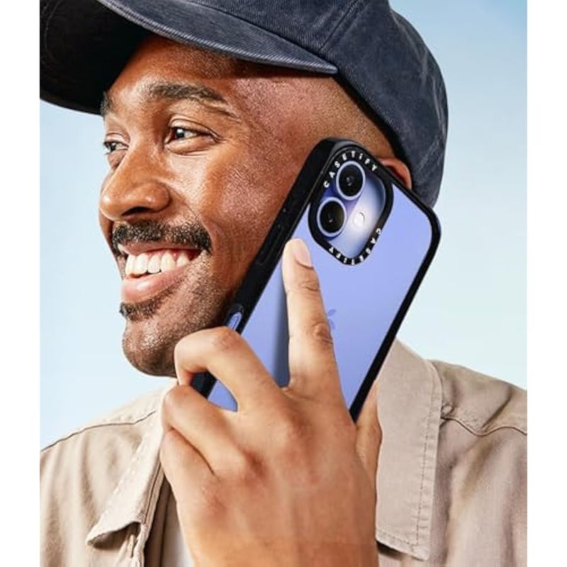 Casetify Impact Case for iPhone 15 【4X Military Grade Drop Tested / 8.2ft Drop Protection】 - Paint Prints - Nantucket Blue Hydrangeas - Matte Black - Image 2