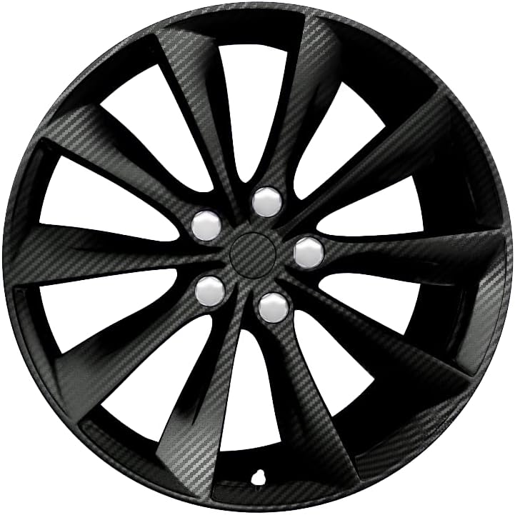 VViViD Auto Rim Air-Release Adhesive Vinyl Wrap 24 Inch x 30 Inch 4 Sheet Pack (True R Carbon Black) - Image 3