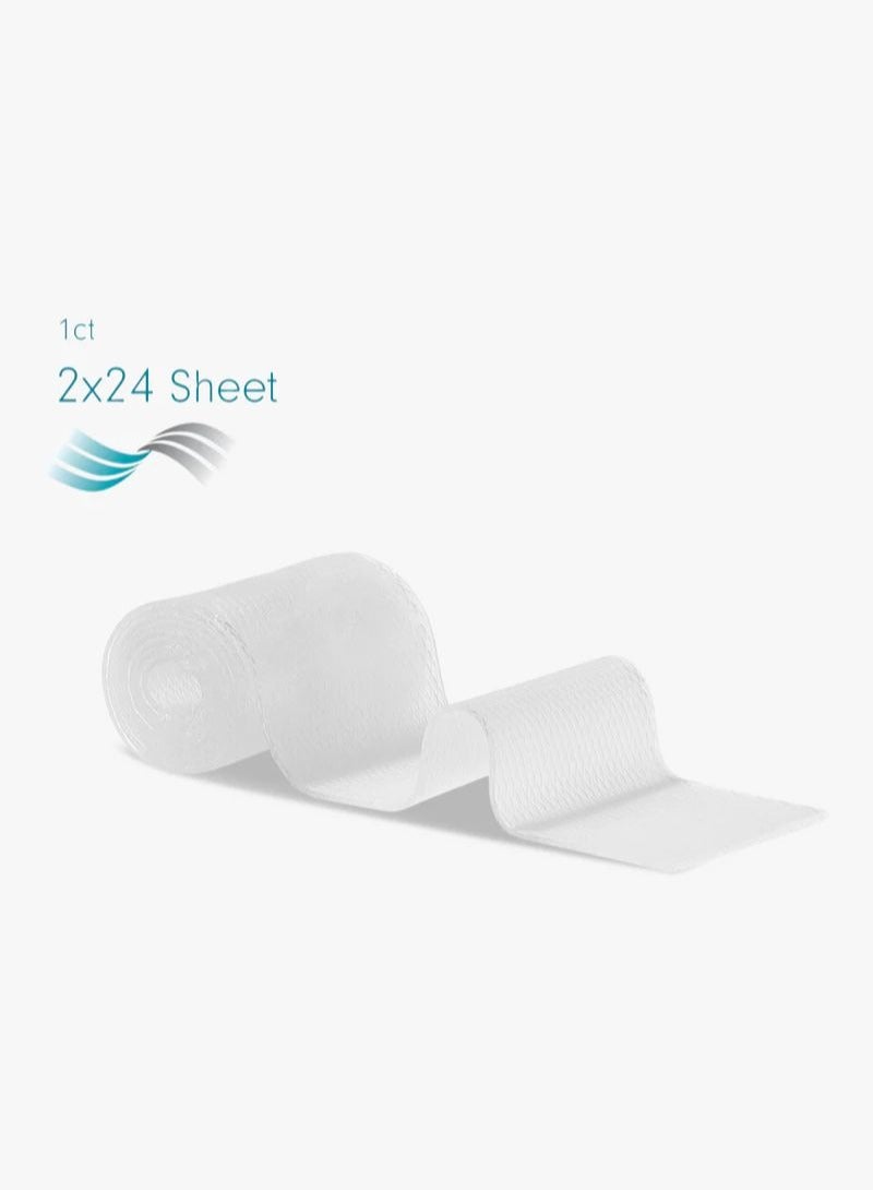 NewGel+ شريط سيليكون لإزالة ندبات البطن - شفاف 2 × 24 بوصة - قطعة واحدة - Image 4