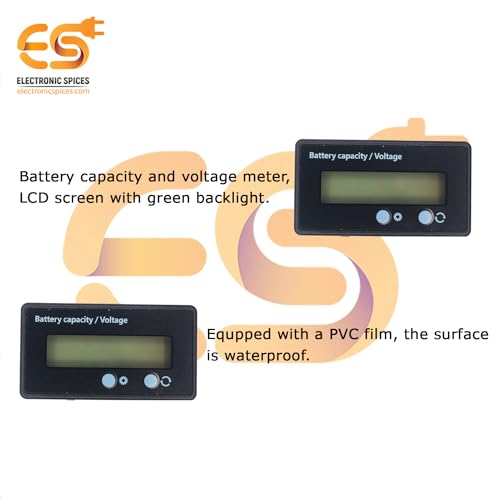 Electronicspices Electronic Spices Lithium Battery Capacity Indicator Voltage Tester 12V/24V/36V/48V Power Meter LCD Digital Voltmeter - Image 5