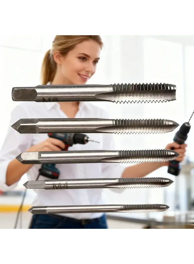 High Speed Steel Metric Tap and Die Set with Wrench for Metalworking Automotive Repair DIY - Image 1