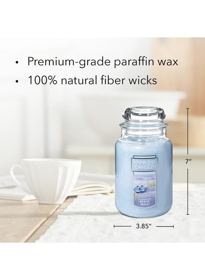 Yankee Candle Beach Walk Scented, Classic 22oz Large Jar Single Wick Candle, Over 110 Hours of Burn Time, Multicolored - Image 4