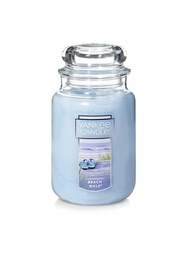 Yankee Candle Beach Walk Scented, Classic 22oz Large Jar Single Wick Candle, Over 110 Hours of Burn Time, Multicolored - Image 1