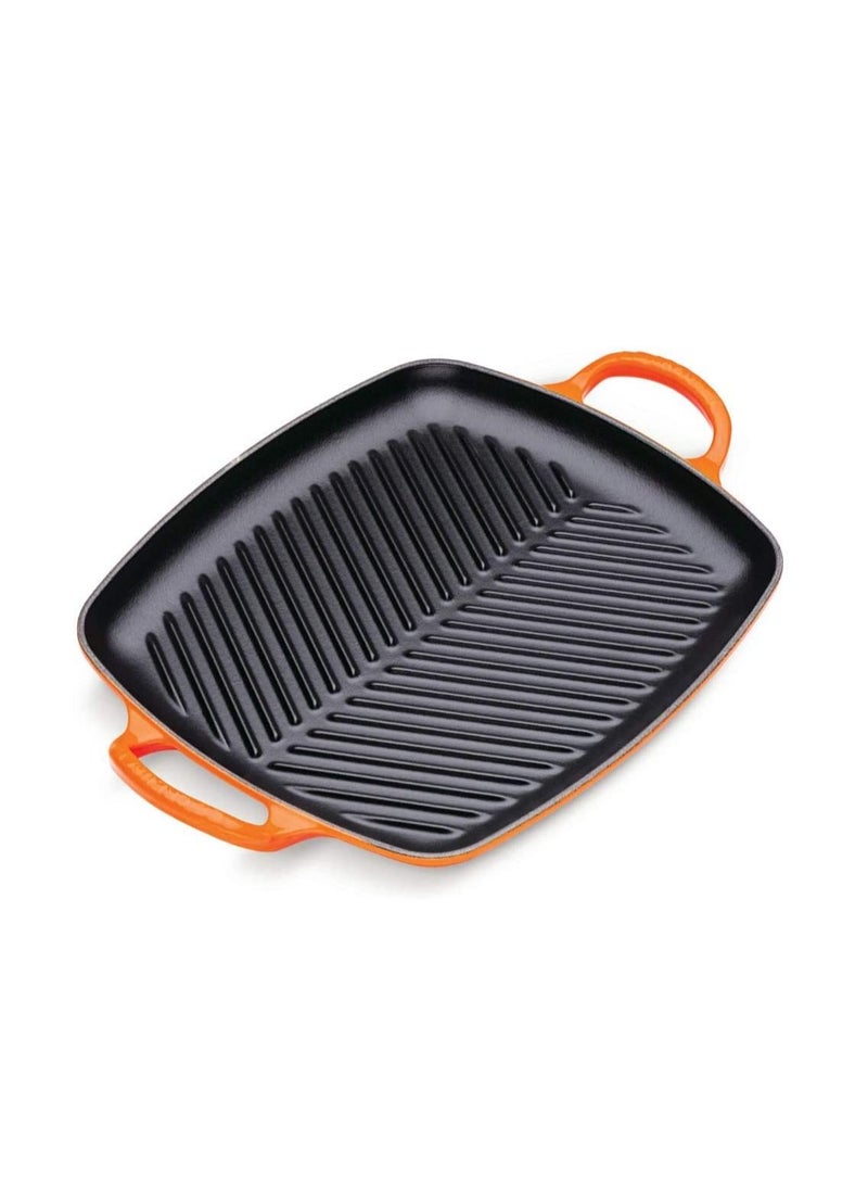 Le Creuset - Le Creuset Signature Volcanic Cast Iron 30cm Rectangular Grill - Image 1