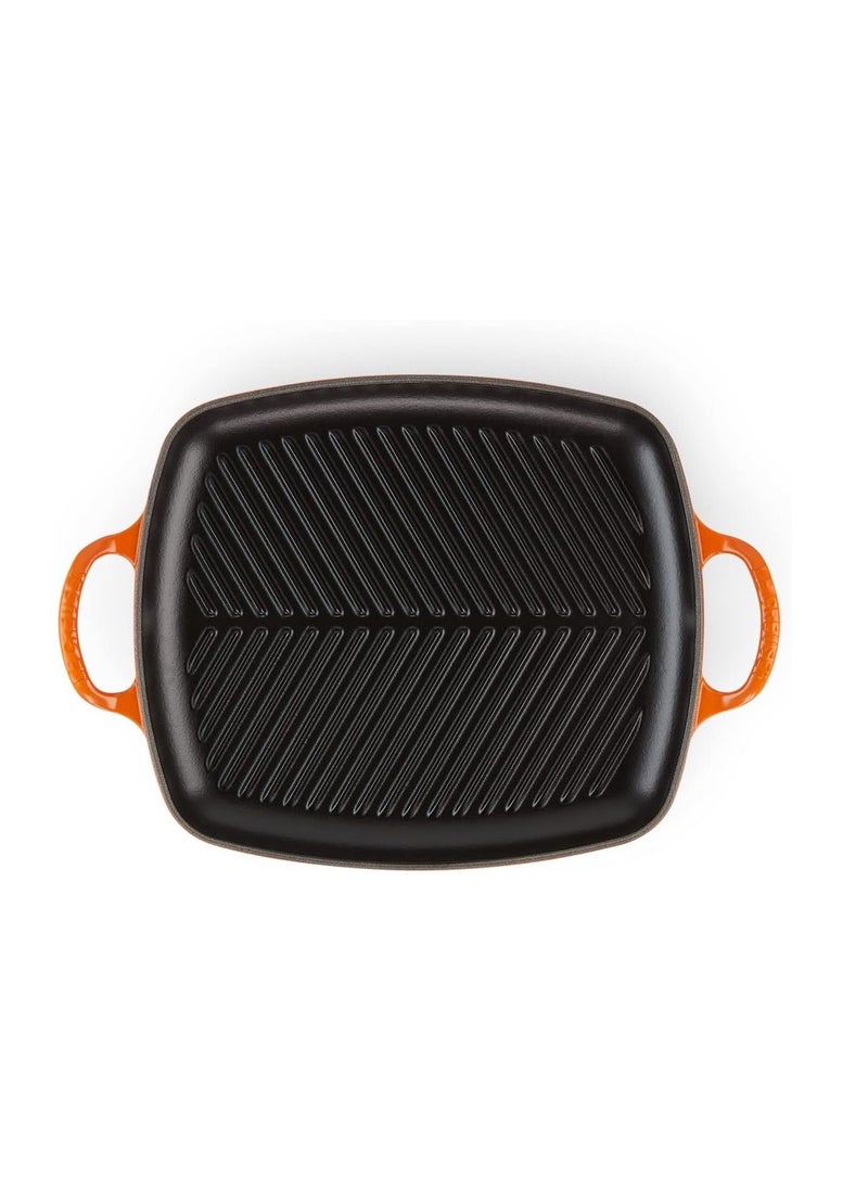 Le Creuset - Le Creuset Signature Volcanic Cast Iron 30cm Rectangular Grill - Image 1