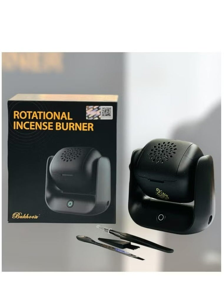 Electrical Bakhoor Insense Burner Modern Rotatable Bukhoor Aromatherapy Machine Rechargeable USB Arab Bakhoor Muslim Aroma Diffuser Incense Oud Burner