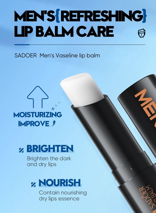 سادور رعاية الشفاه الشفاه الشفاه للرجال ، ورطبة أحمر الشفاه رعاية الشفاه الشفاه. - Image 4