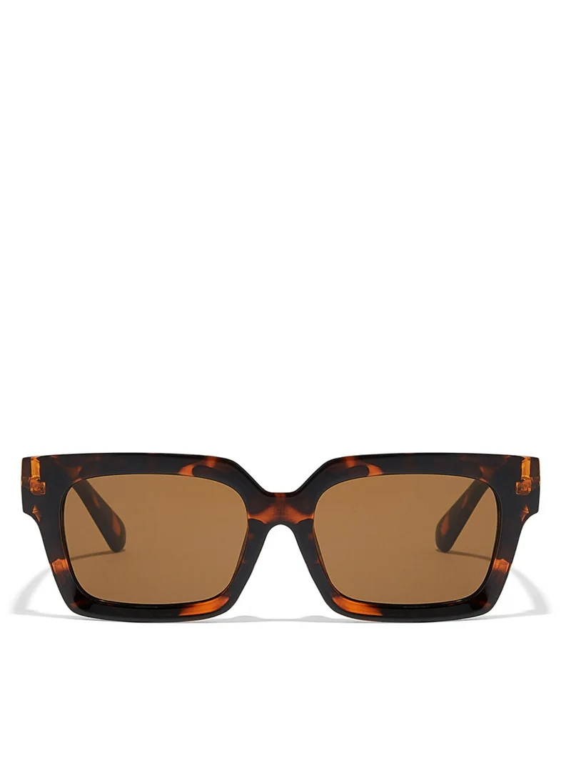 Blackout PLAZA Women Tortoise Sunglasses - Frame Material: Thermoplastic Rubber (TR90)- Frame Color: Tortoise-Lens Color: Brown  - Full Rim