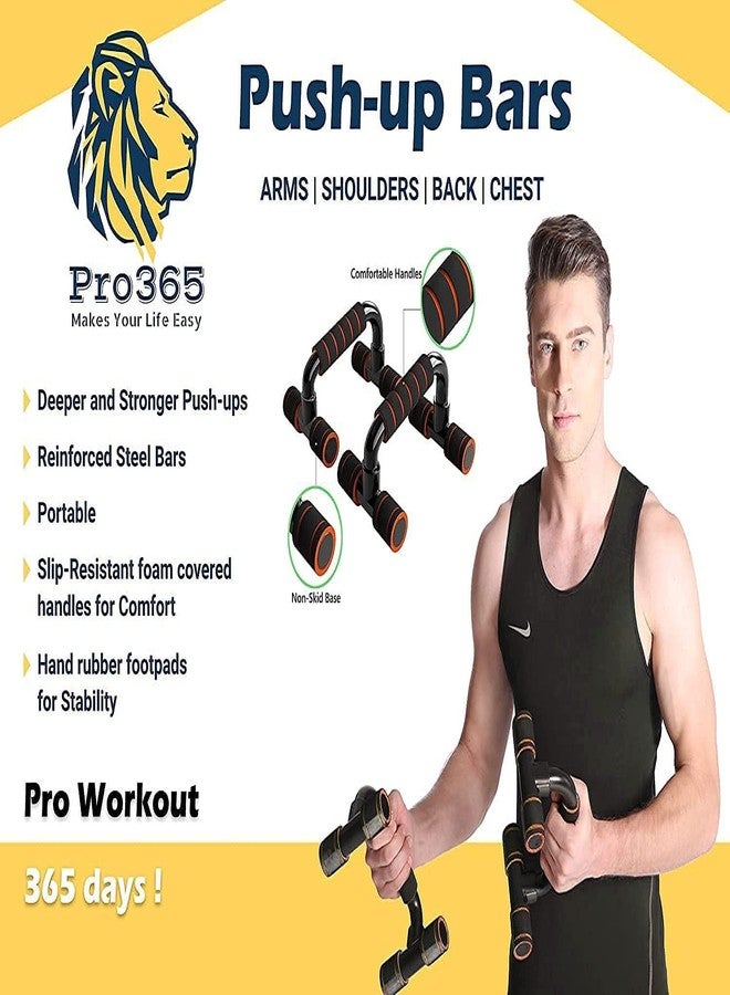 برو365 حامل قضيب تمارين الضغط PRO365 لمعدات تمارين الضغط في الصالات الرياضية والتمارين المنزلية - Image 2