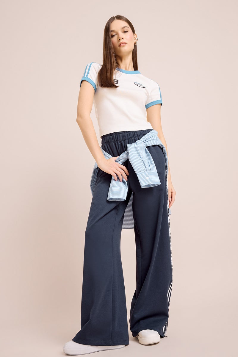 DeFacto Woman Slim Fit Printed Ribana Short Sleeve T-Shirt - Image 4