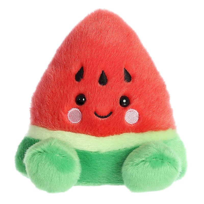 Aurora Adorable Palm Pals Sandy Watermelon Stuffed Animal Fun Collectible Plush for Kids and Adult Collectors Perfect for Decorating Rooms and Birthday Gifts Red 5 Inches - Image 2