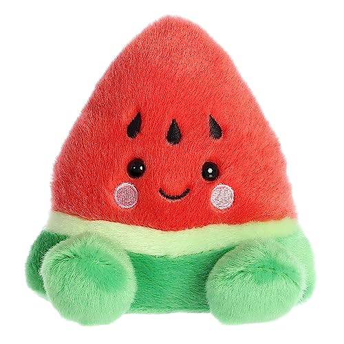 Aurora Adorable Palm Pals Sandy Watermelon Stuffed Animal Fun Collectible Plush for Kids and Adult Collectors Perfect for Decorating Rooms and Birthday Gifts Red 5 Inches - Image 1