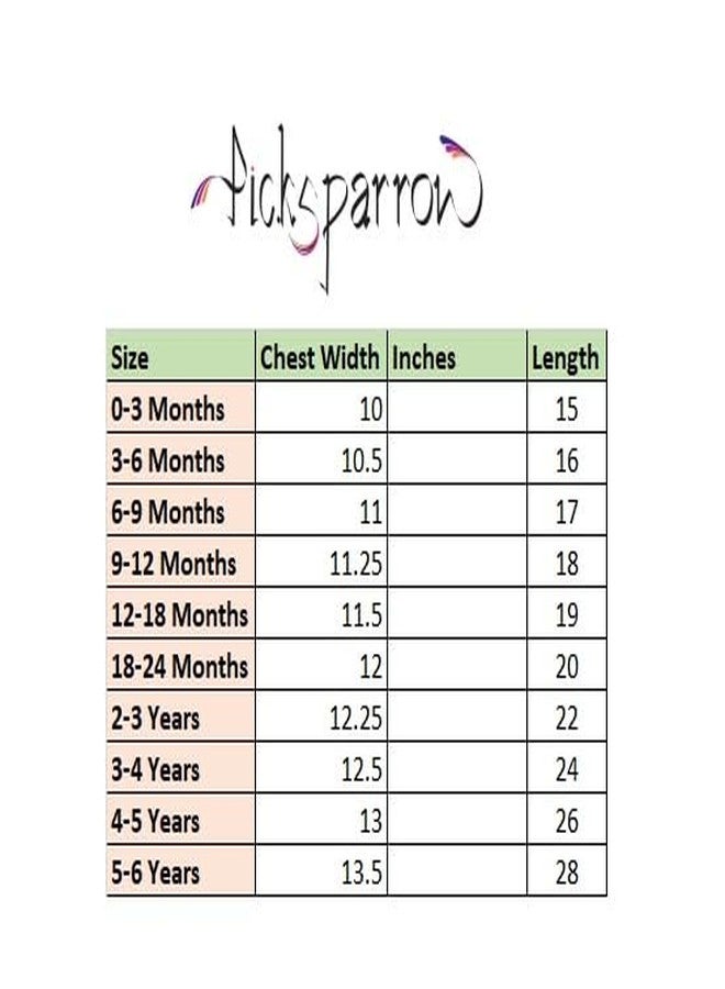 Picksparrow فستان قطني للرضع حديثي الولادة من بيكسبارو / فستان تقليدي / فستان كيرالا كاسافو (مخطط كاسافو) (0-3 أشهر) - Image 2