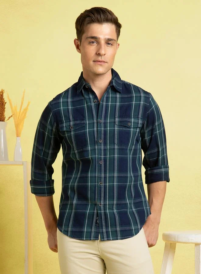 Dennis Lingo Classic Navy Shirt For Men Featuring A Timeless Design With Comfortable Fit Crafted From Soft Fabric