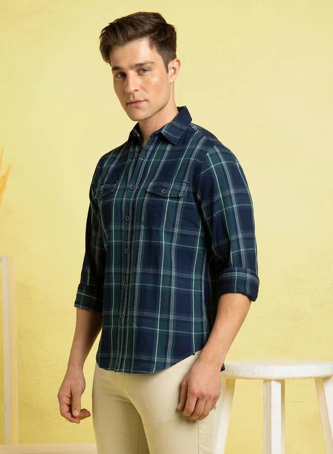 Dennis Lingo Classic Navy Shirt For Men Featuring A Timeless Design With Comfortable Fit Crafted From Soft Fabric