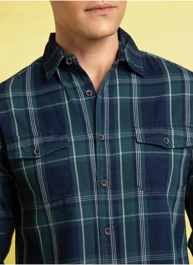 Dennis Lingo Classic Navy Shirt For Men Featuring A Timeless Design With Comfortable Fit Crafted From Soft Fabric  - Image 5