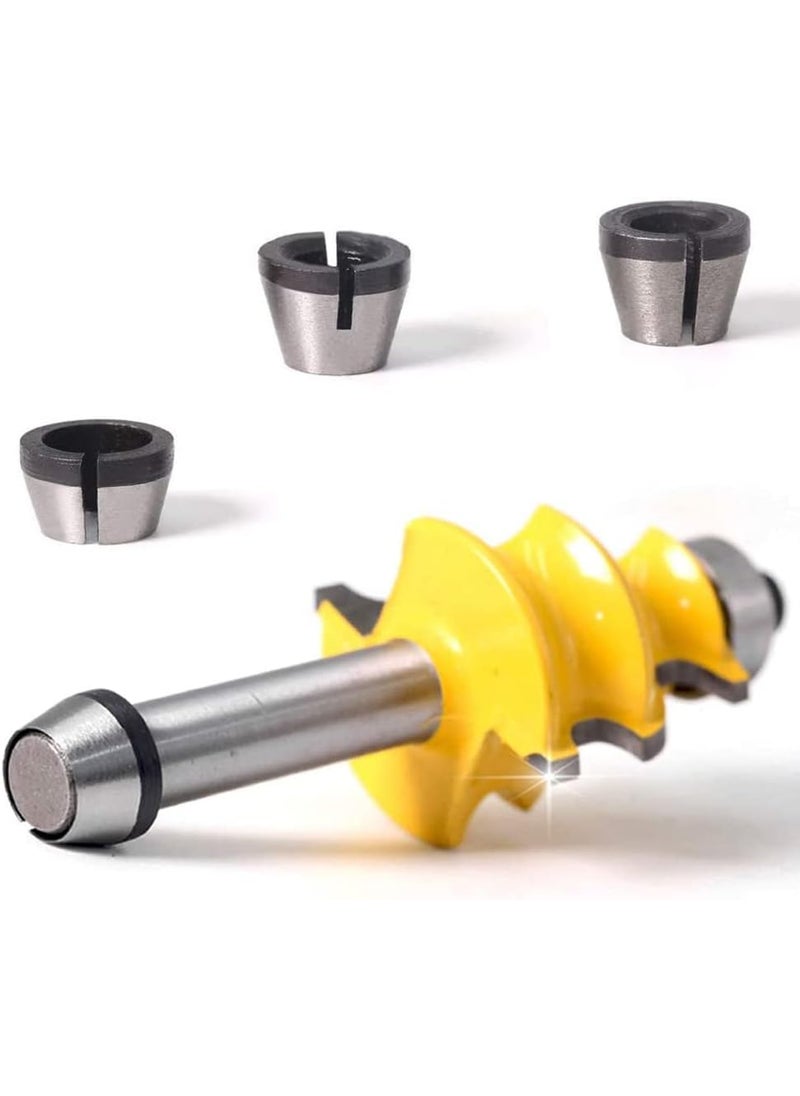 3Pcs Router Collet Chuck Adapter High Precision Chucks Clamping Adapter for Woodworking Engraving Trimming Machine Tool 6mm 635mm 8mm