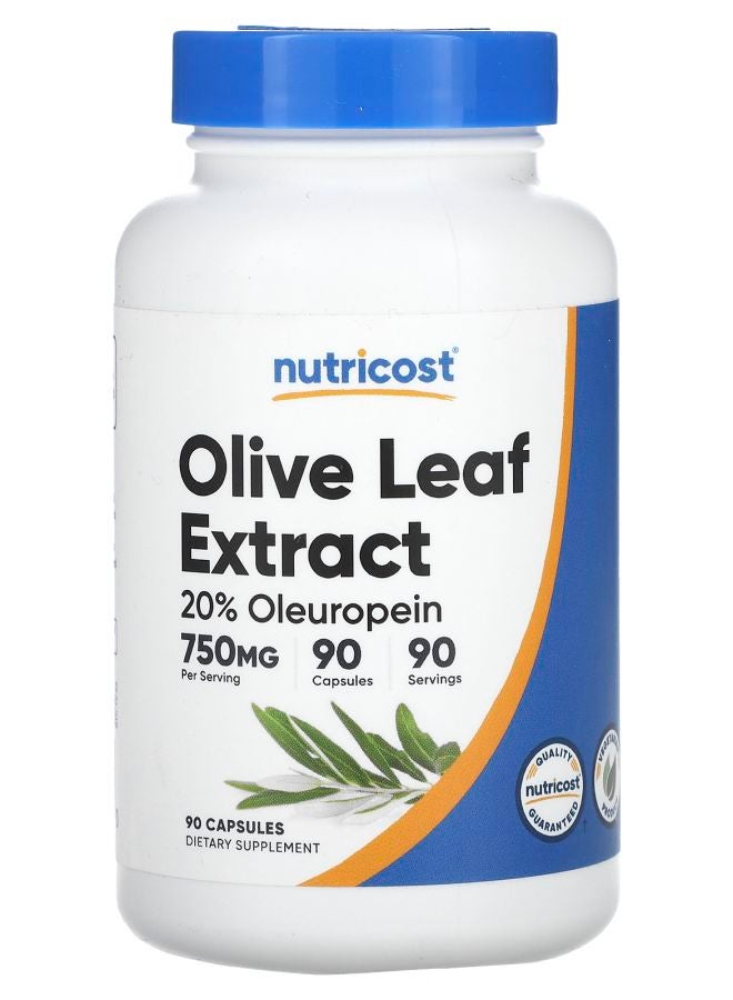 Nutricost Olive Leaf Extract 750 mg 90 Capsules