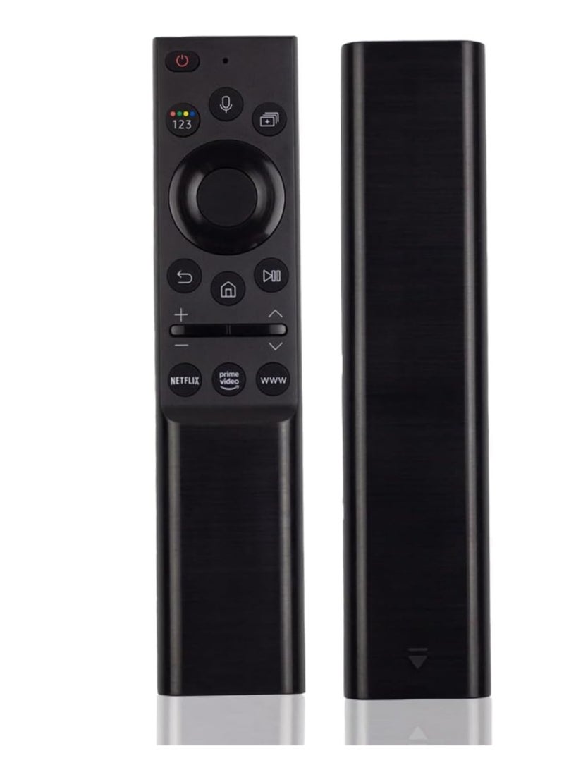 BLUMENiT Replacement Voice Remote Control for Samsung Smart TV Includes Netflix, Prime Video and Samsung Internet Shortcut Buttons (BLACK, ELT-REM-C-01A) - Image 1