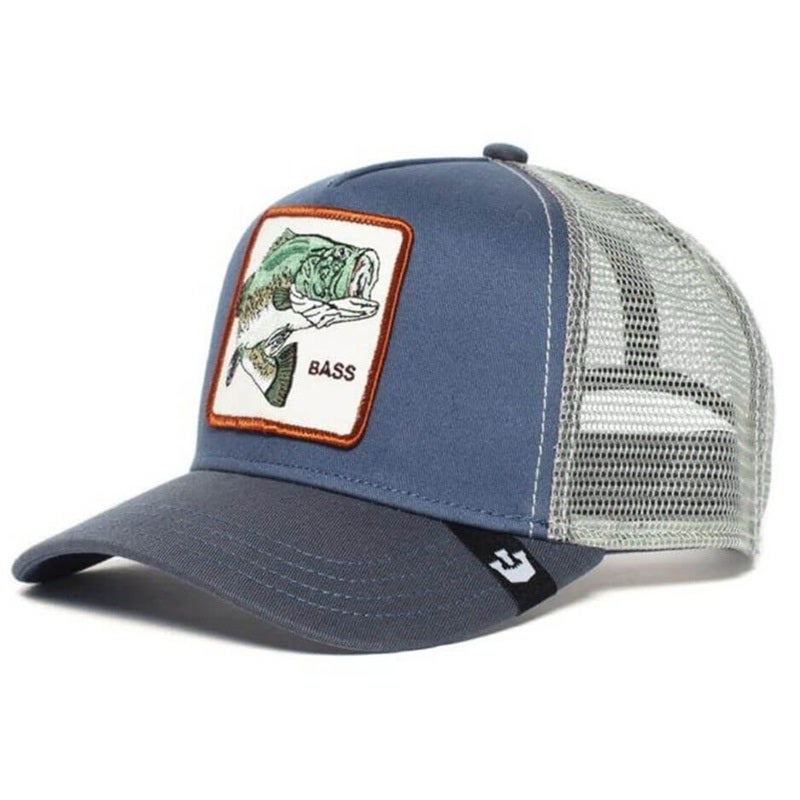 Embroidered Animal Baseball Cap Lightweight Mesh Breathable Cotton Hat - Sun Protection Curved Brim Classic Dome Hat for Outdoor Travel - Image 1