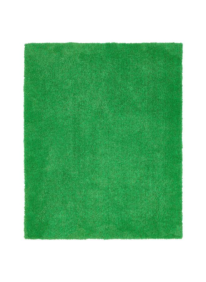 Zaboon Rug, high pile, green, 133x160 cm - Image 1