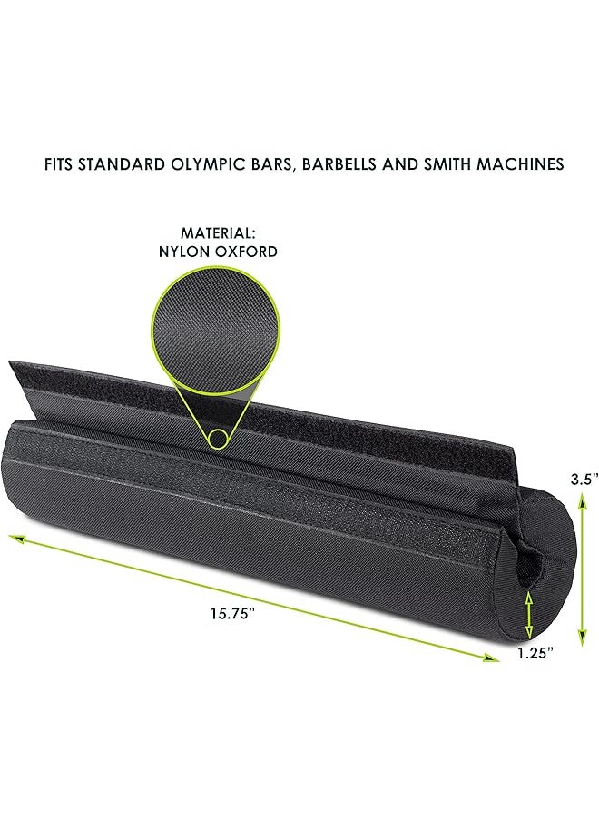 ProSourceFit Foam Weight Lifting Barbell Pad With Straps  - Image 3