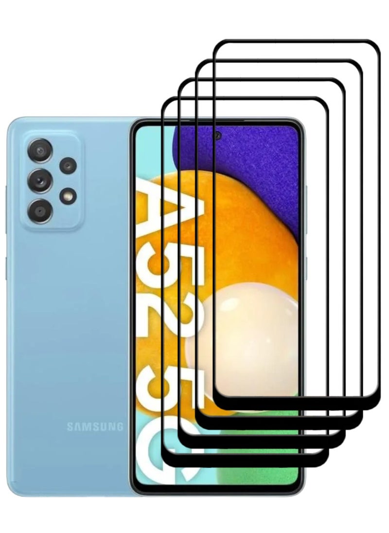 ACLIX 4 Pieces Antistatic ESD Dustproof Premium Quality High Definition Tempered Glass Screen Protector Designed For Samsung Galaxy A52 5G - Image 1
