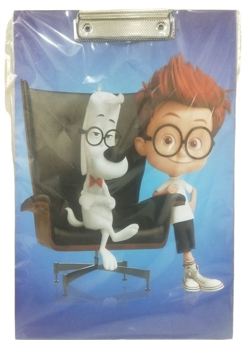 بلانشيطة كرتون ديزنى - أشكال مختلفة للأولاد مقاس A4 بمقبض معدن لمسك الاوراق - Image 3