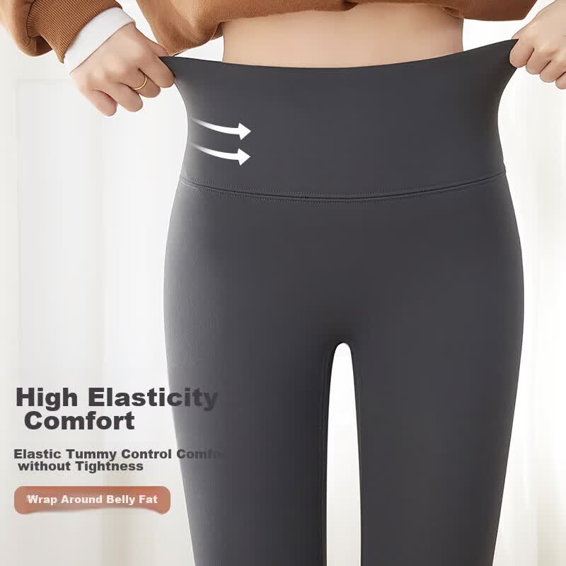 JD Jing Zao LangSha Lamb Fleece Shark Pants for Women, Autumn And Winter New Product, 500g High-Waist Warm Pants, Slimming Fleece-Lined Thick Base Layer Pants - Image 2