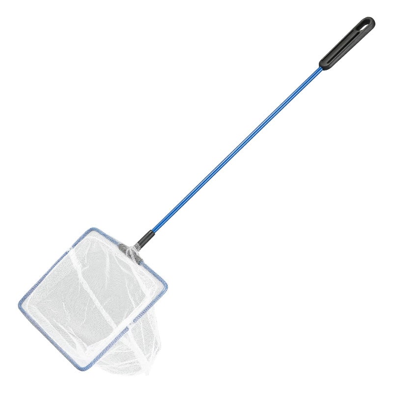 AQUANEAT Aquarium Fish Net, 5 inch Small Fish Tank Cleaning Net, Food Wastes Skimmer for Small Ponds and Pools - Image 1