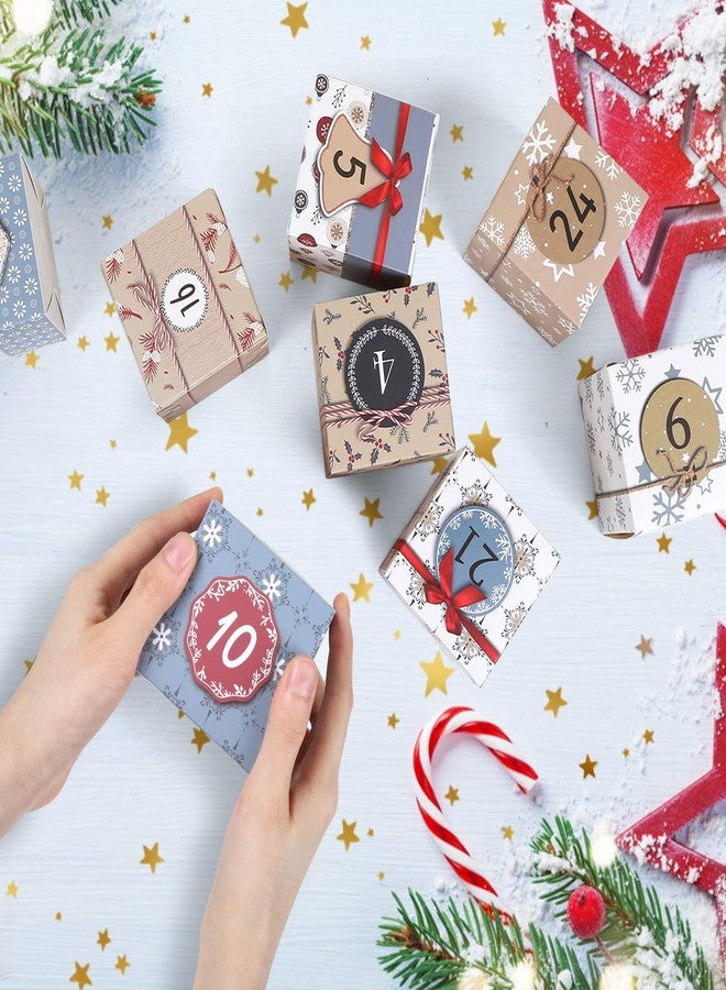 LIHAO Christmas Advent Calendar Box 2025, 24 Days Countdown to Christmas Printed Cardboard Gift Treasure Box - Make & Fill Your Own Advent Calendar for Party Present Decoration - Image 3