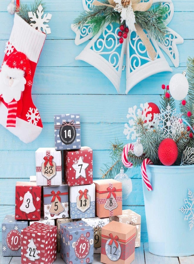LIHAO Christmas Advent Calendar Box 2025, 24 Days Countdown to Christmas Printed Cardboard Gift Treasure Box - Make & Fill Your Own Advent Calendar for Party Present Decoration - Image 5