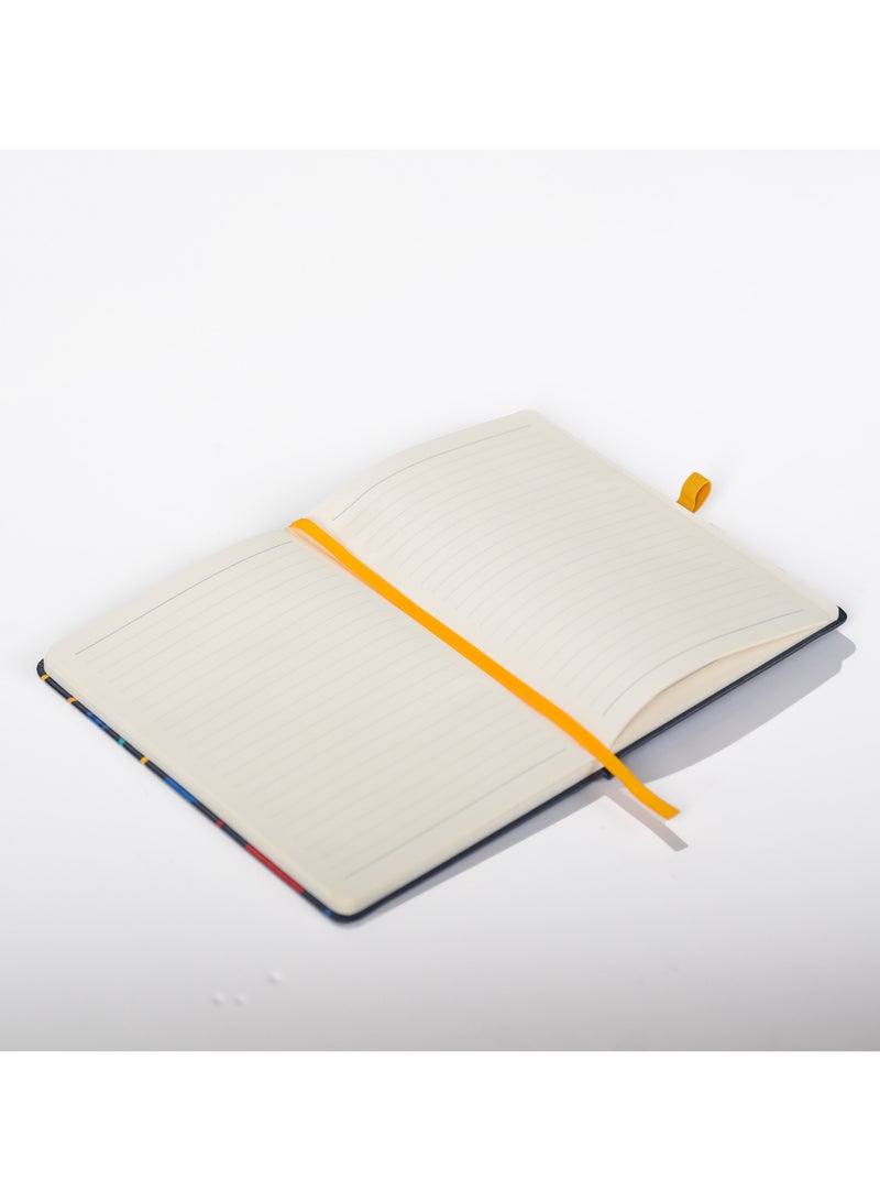 RTA RTA A5 Notebook – Move Design | PU Leather Cover with Colorful Transit Graphics and Epoxy Metal RTA Charm | Elastic Closure  - Image 4