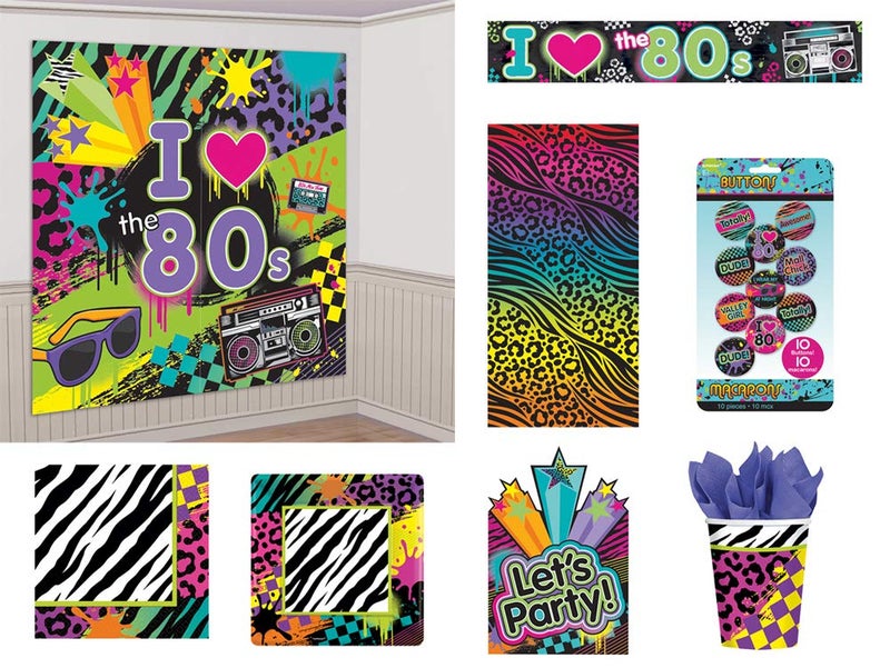 Amscan I Love The 80's Multicolor Foil Banner - 25' (Pack Of 1) - Retro Disco Theme Party Decorations - Image 4