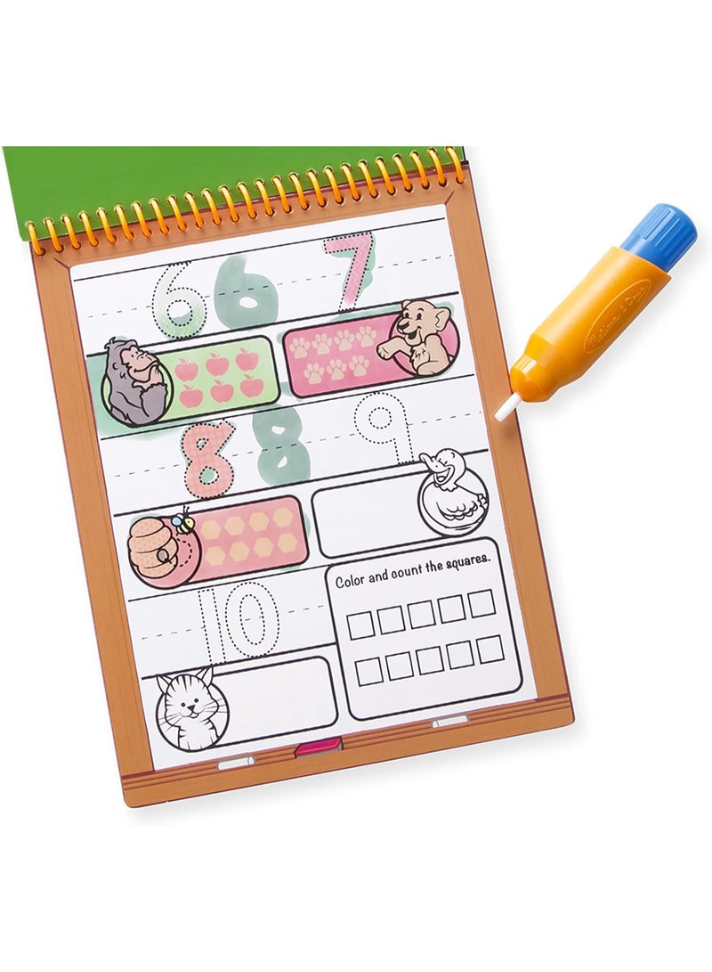 Melissa & Doug Water WOW! Number Water-Reveal Pad – Reusable Water Coloring Book - Image 2