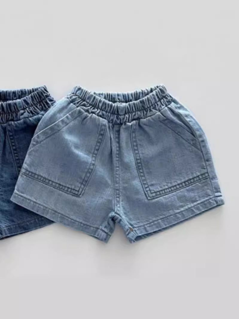 Korean Style Ins Denim Shorts Breathable Refreshing Shorts All-Match Fashionable Large Pocket Summer Pants - Image 5