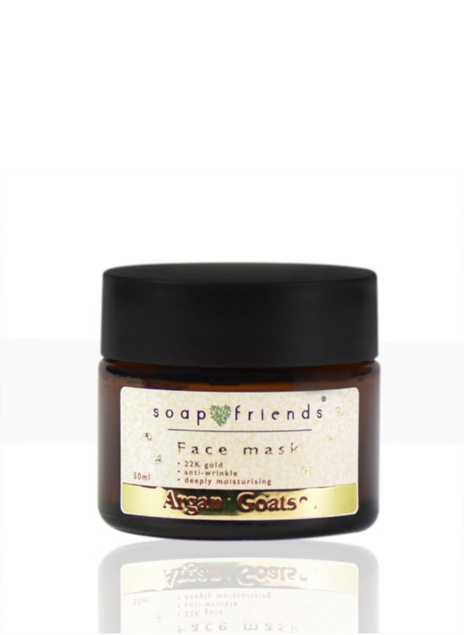 Soap&Friends Soap&Friends Nourishing Anti-Wrinkle Face Cream with Argan Oil & Goat’s Milk, 50ml - Hydrating, Firming & Rejuvenating for Aging Skin  - Image 1