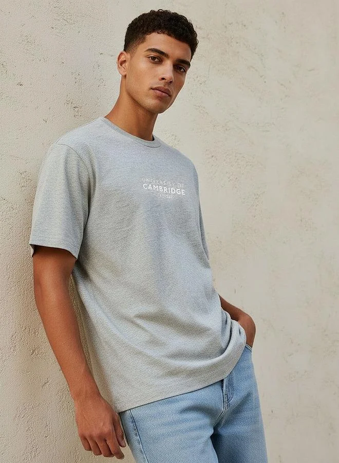 SP Characters University of Cambridge Regular Fit Crew Neck Short Sleeves T-shirt