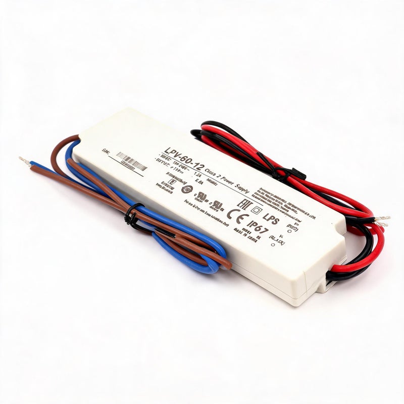 12V 60W محرك LED مصدر طاقة مقاوم للماء IP67 - حماية من اتصال قصير وتجاوز الجهد عمر طويل ومخرجات منظمة لإضاءة LED داخلية وخارجية وعلامات رقمية - Image 3